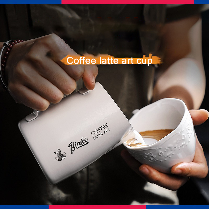 Barista Milk Jug - 420ml Coffee Latte Art Tank Stainless