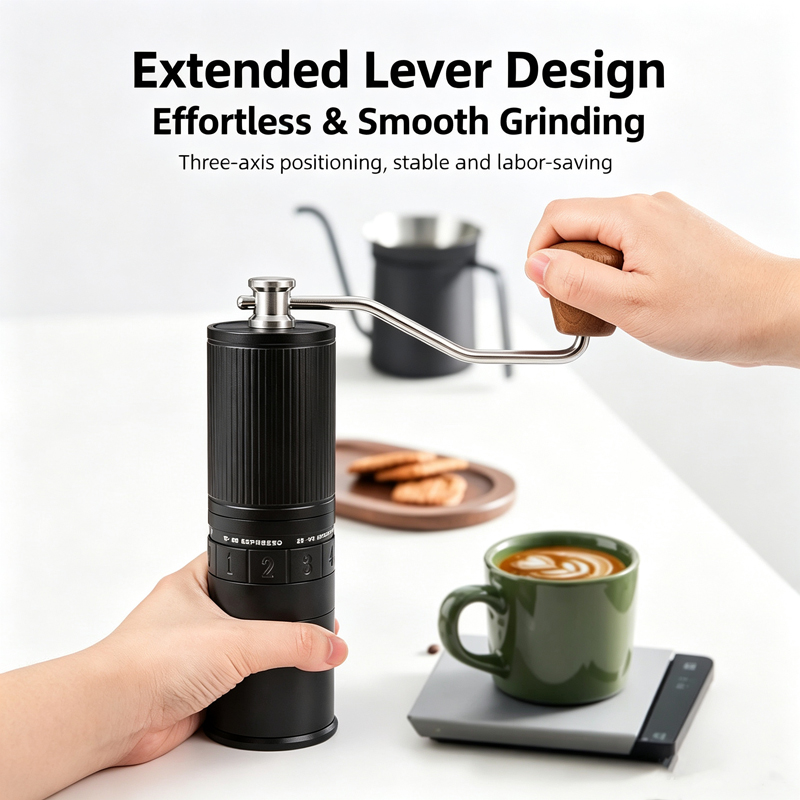 Hand-Crank Coffee Grinder, Pou - Burr Hand Grinder 评论和价格