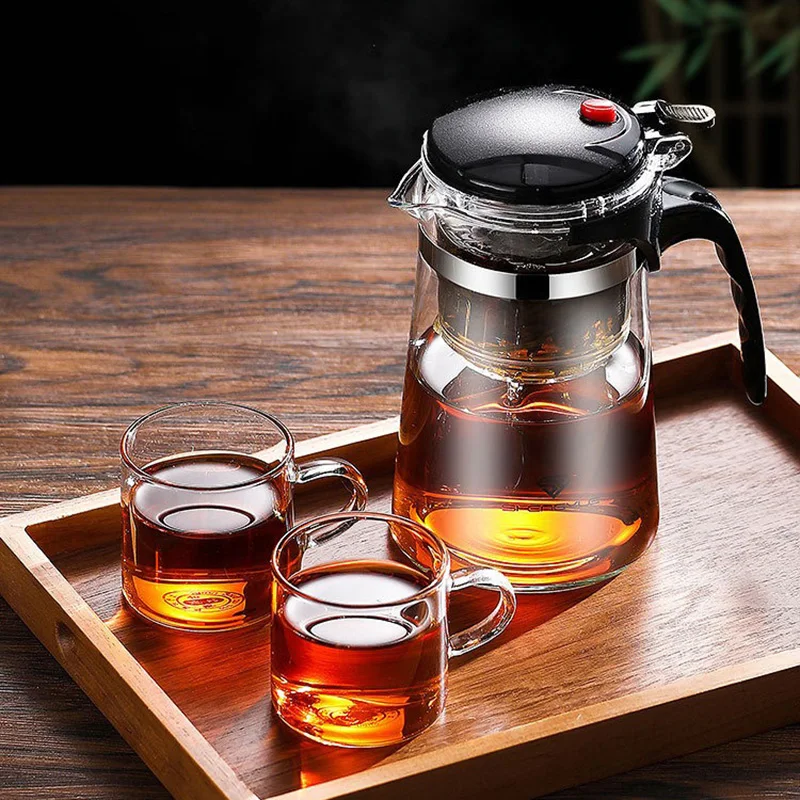 D2 Heat Resistant Glass Teapot - Coffee Tea And Sugar Set 评论和价格