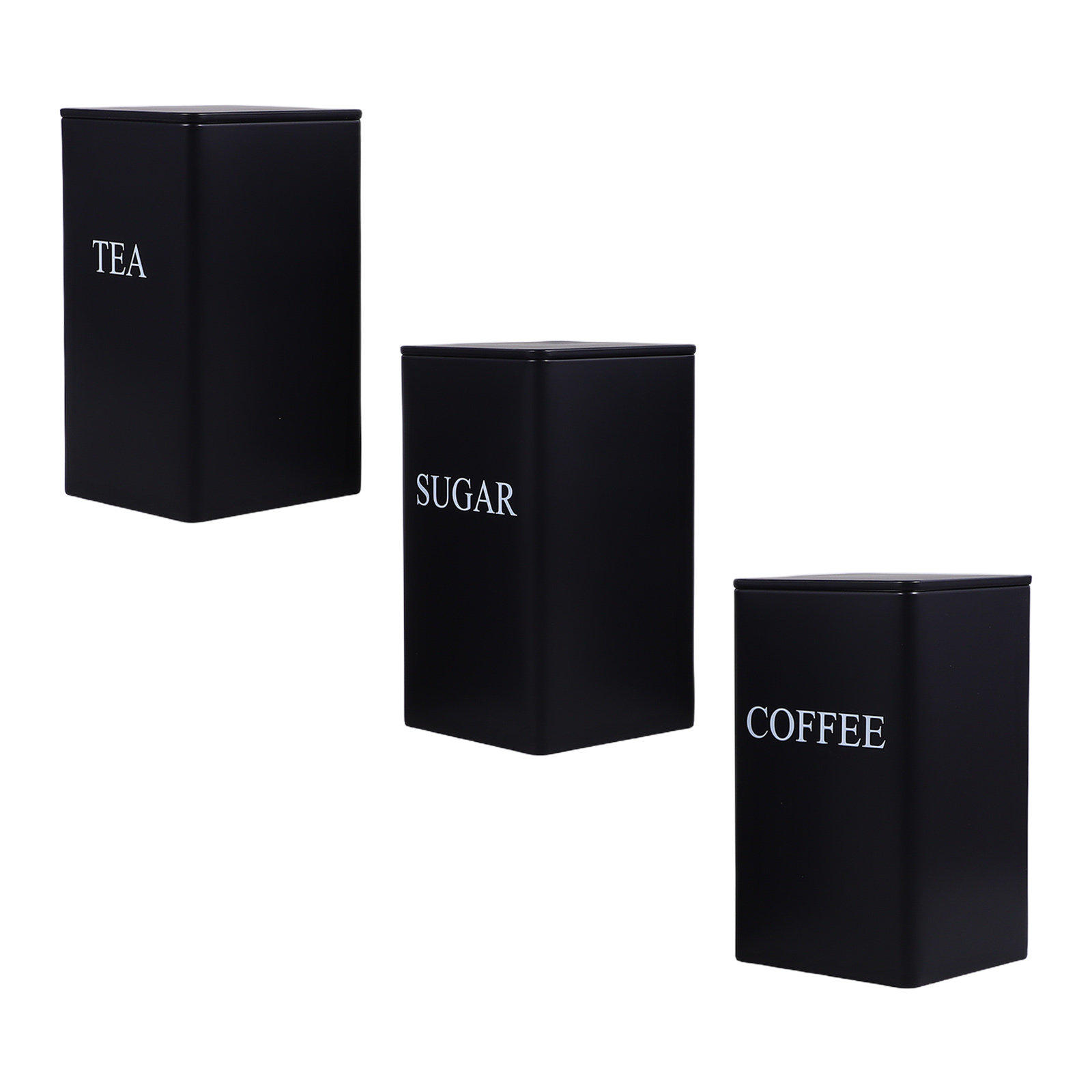 3Pcs Kitchen Storage Canisters - Coffee Tea Sugar 评论和价格