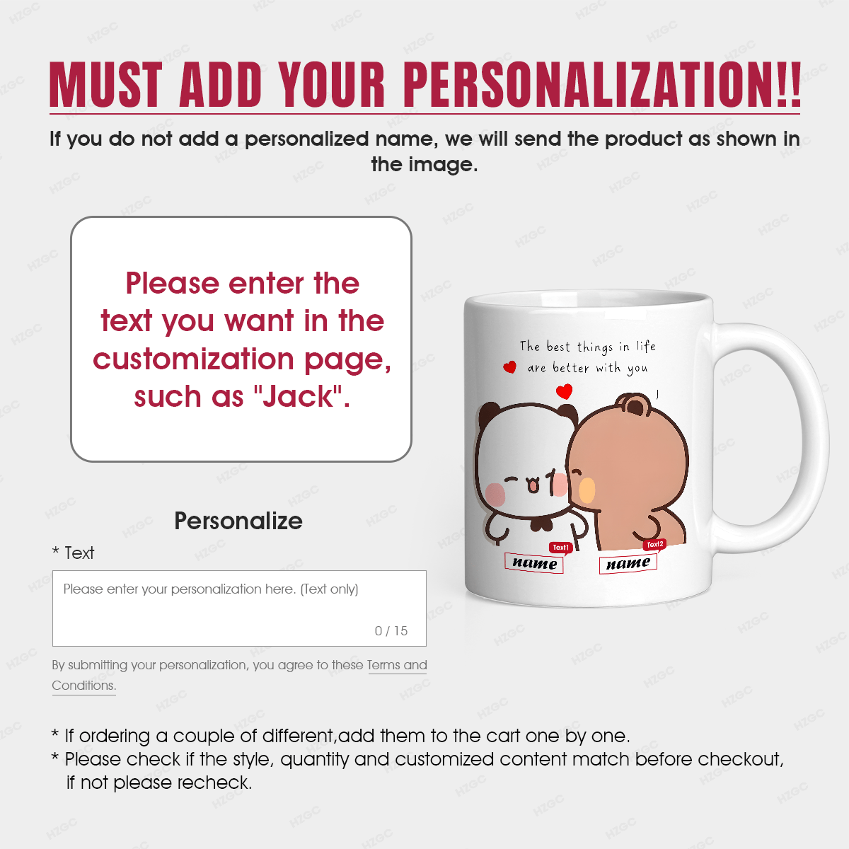 1 11-Ounce Custom Name Ceramic - Coffee Tea Name 评论和价格