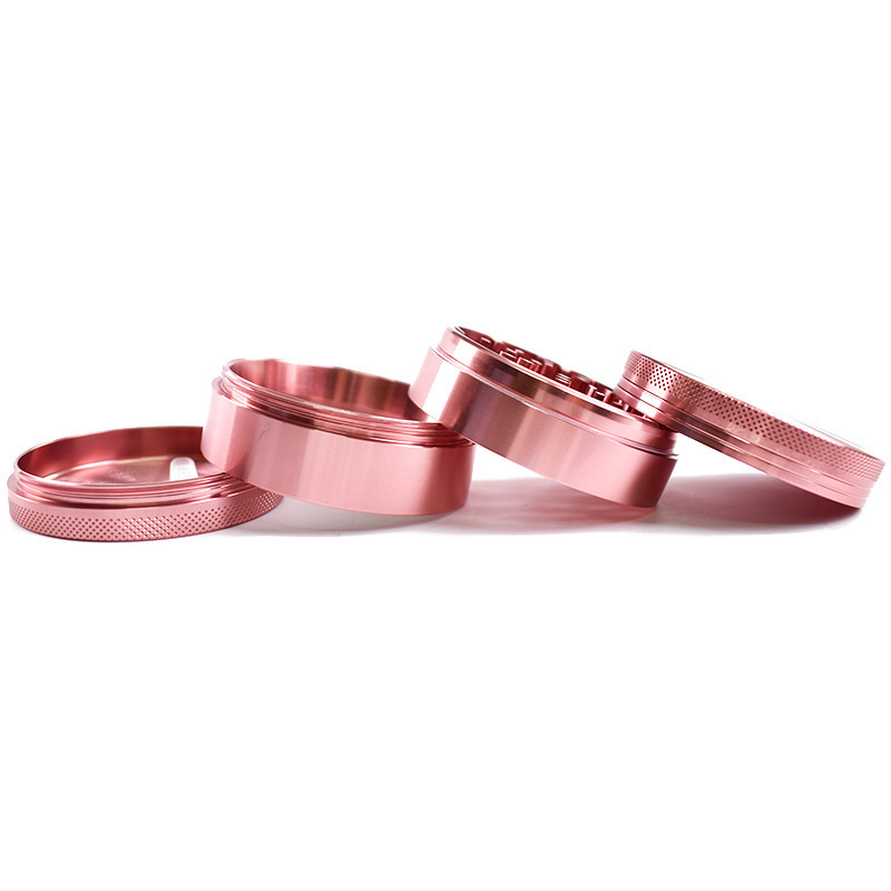 4-Pieces 40mm Herb Pink Tobacc - Burr Hand Grinder 评论和价格