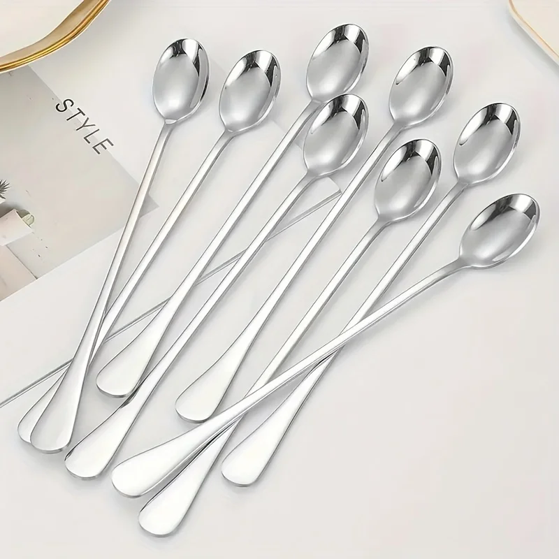 Stainless Steel 1/10pcs Long H - Coffee Tea And Sugar Set 评论和价格