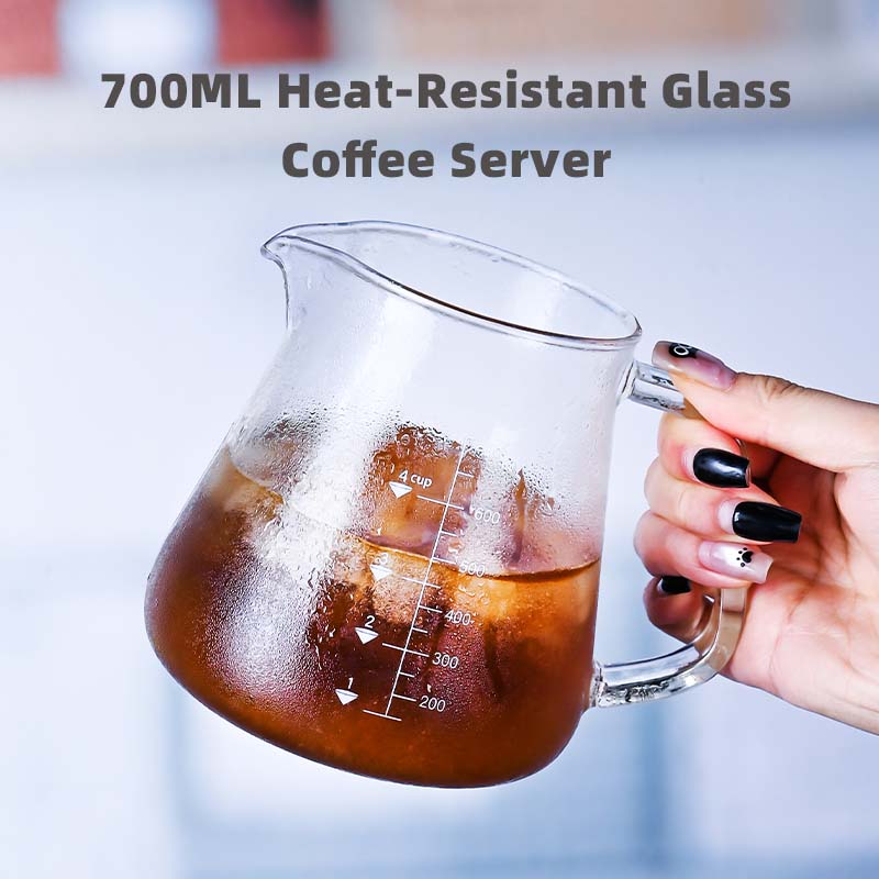 New High Borosilicate 700ml  G - Coffee Tea And Sugar Set 评论和价格