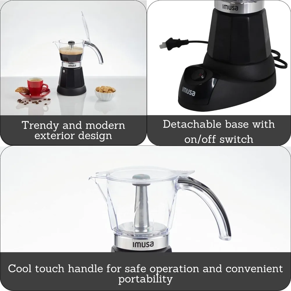 %a Imusa 3-6 Cup Electric Espr - Moka Pot Stove 评论和价格